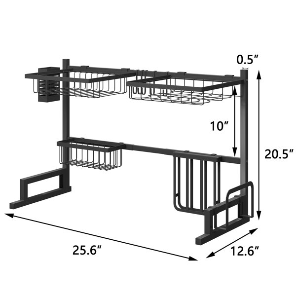BENOSS Stainless Steel Over the Sink Dish Rack & Reviews Wayfair